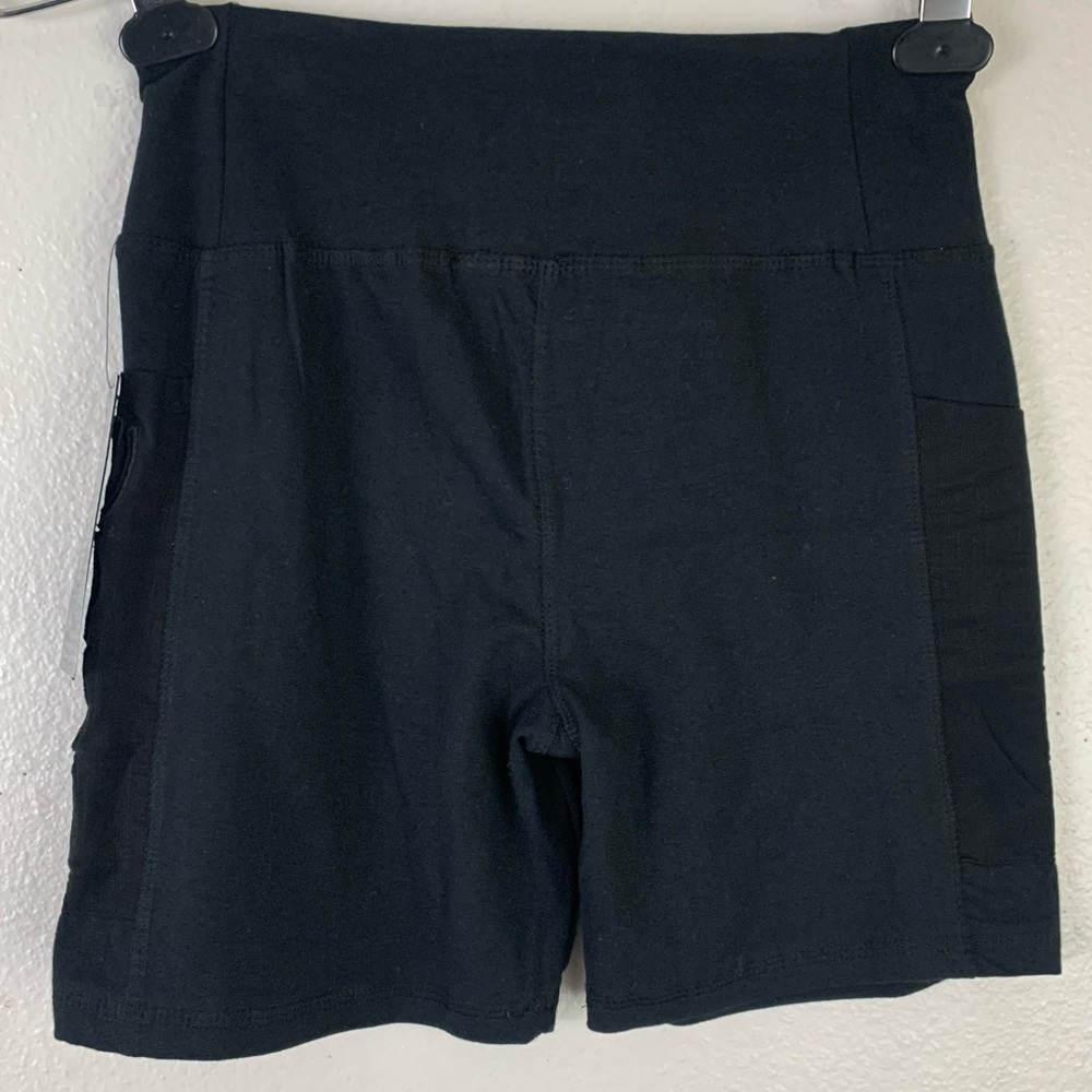 BEBE Sport shorts mesh side pockets elastic waist women’s athletic Size Medium - Picture 6 of 7